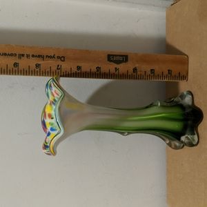 VINTAGE ART GLASS  BUD VASE